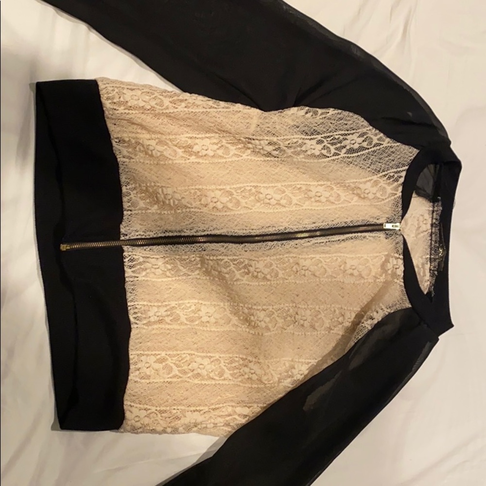 Long sleeve zip up